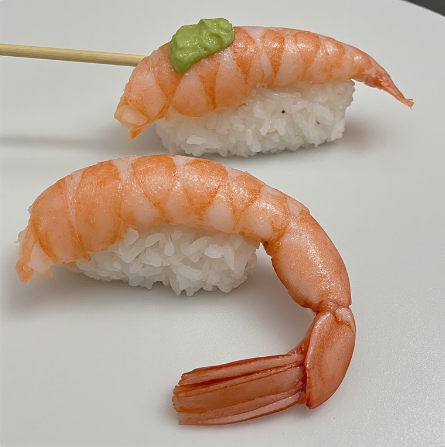 Nigiri Sushi with Ebi (Shrimp Nigiri)