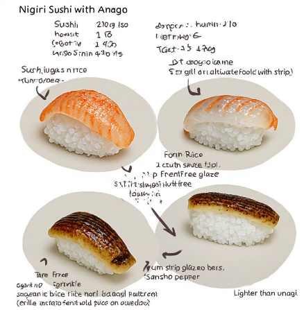 Nigiri Sushi with Anago (Saltwater Eel Nigiri)