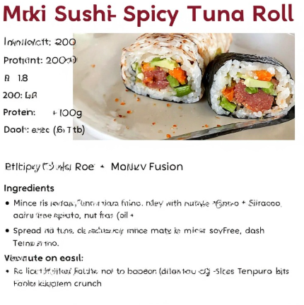 Maki Sushi - Spicy Tuna Roll