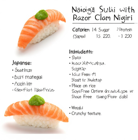 Nigiri Sushi with Mategai (Razor Clam Nigiri)
