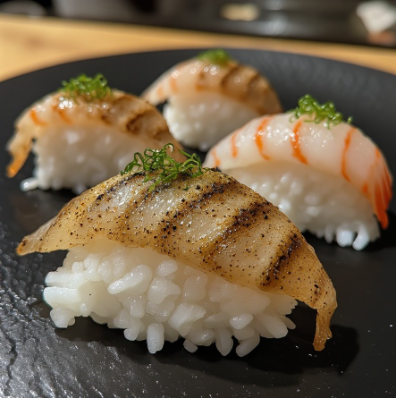 Nigiri Sushi with Kinmedai (Golden Eye Snapper Nigiri)