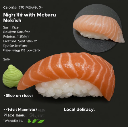 Nigiri Sushi with Mebaru (Rockfish Nigiri)