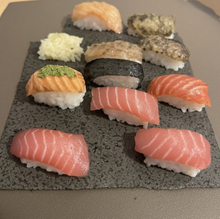 Nigiri Sushi with Sanma (Pacific Saury Nigiri)
