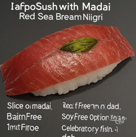 Nigiri Sushi with Madai (Red Sea Bream Nigiri)
