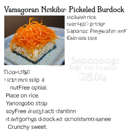 Vegetarian Nigiri - Yamagobo (Pickled Burdock)