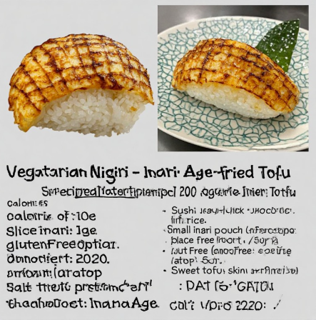 Vegetarian Nigiri - Inari Age (Fried Tofu)