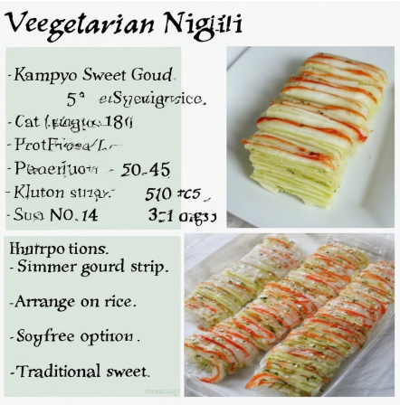 Vegetarian Nigiri - Kampyo (Sweet Gourd)