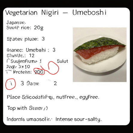 Vegetarian Nigiri - Umeboshi