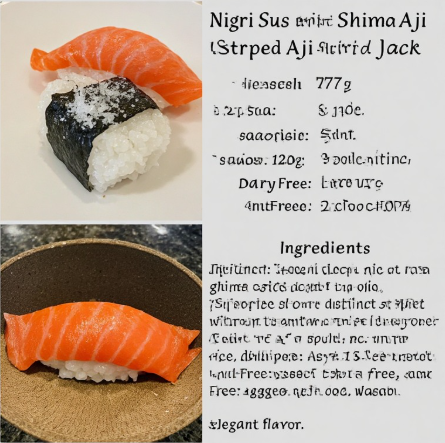Nigiri Sushi with Shima Aji (Striped Jack)