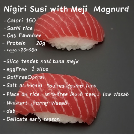 Nigiri Sushi with Meji Maguro (Young Tuna)