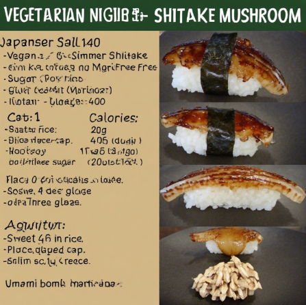 Vegetarian Nigiri - Shiitake Mushroom