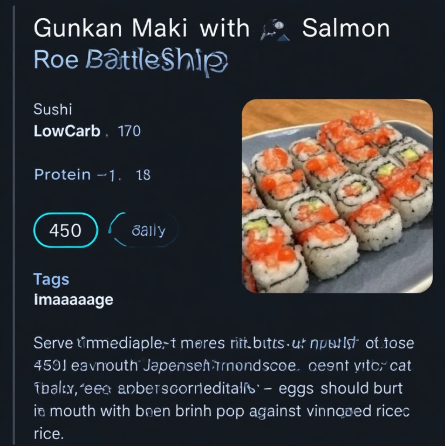 Gunkan Maki with Ikura (Salmon Roe Battleship)