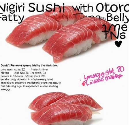 Nigiri Sushi with Otoro (Fatty Tuna Belly)
