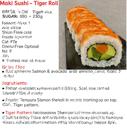 Maki Sushi - Tiger Roll