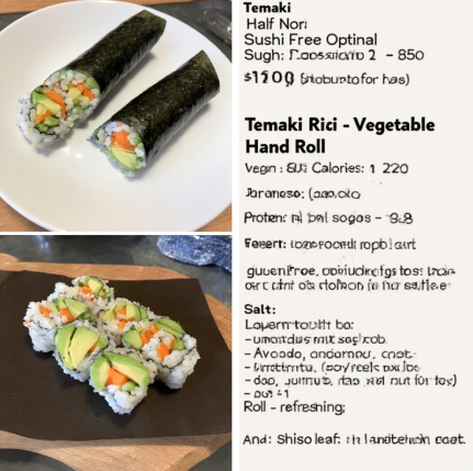 Temaki - Vegetable Hand Roll