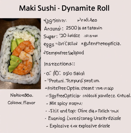 Maki Sushi - Dynamite Roll