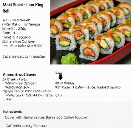Maki Sushi - Lion King Roll