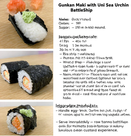 Gunkan Maki with Uni (Sea Urchin Battleship)