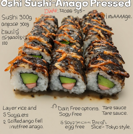 Oshi Sushi - Anago Pressed