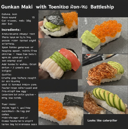 Gunkan Maki with Tobiko (Flying Fish Roe Battleship)