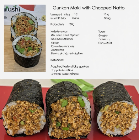 Gunkan Maki with Chopped Natto