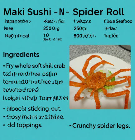 Maki Sushi - Spider Roll
