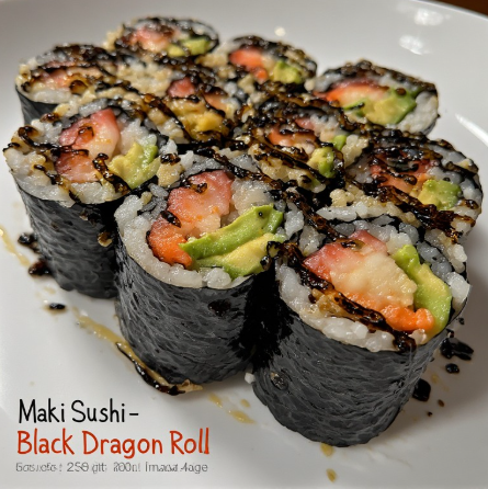 Maki Sushi - Black Dragon Roll