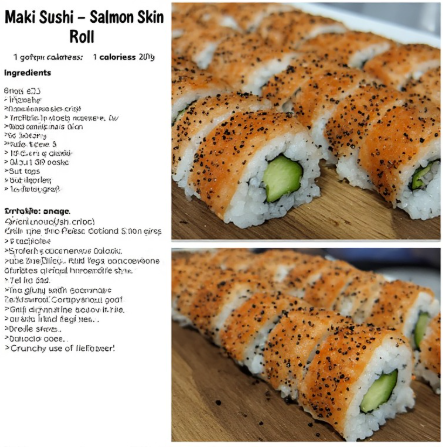 Maki Sushi - Salmon Skin Roll