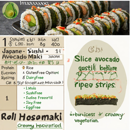 Maki Sushi - Avocado Maki