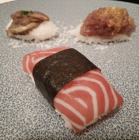 Shiokara Nigiri (Fermented Squid Guts)