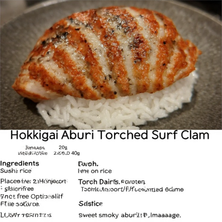 Hokkigai Aburi (Torched Surf Clam)