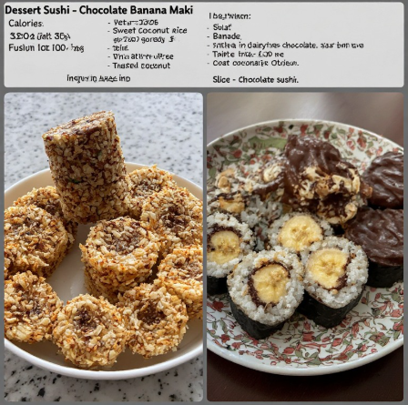 Dessert Sushi - Chocolate Banana Maki