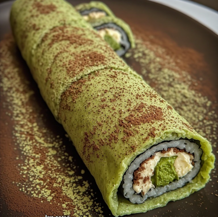 Dessert Sushi - Matcha Tiramisu Roll