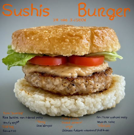 Sushi Burger (American-Japanese Fusion)