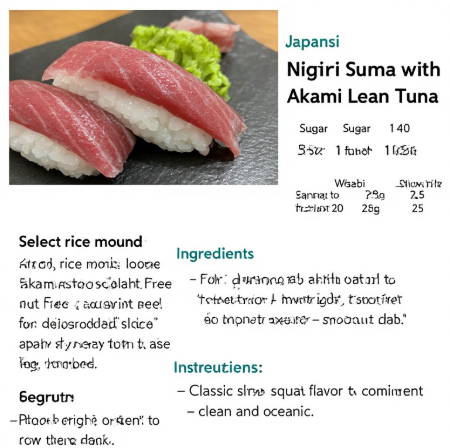 Nigiri Sushi with Akami (Lean Tuna)