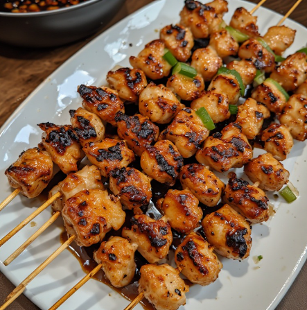 Yakitori Chicken Skewers (Homemade Tare Glaze)