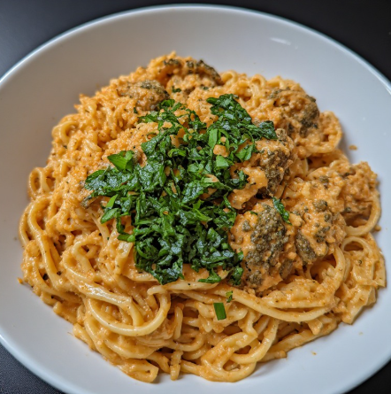 Mentaiko Pasta (Spicy Cod Roe Cream Pasta)