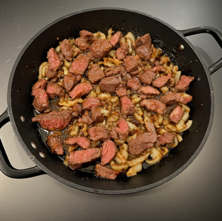 Beef & Onion Sukiyaki-Style Stir-Fry