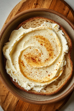 Rúgbrauð með rjómaosti (Rye Bread with Cream Cheese)