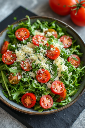 Rúkkola og parmesan salat (Arugula Parmesan Salad)