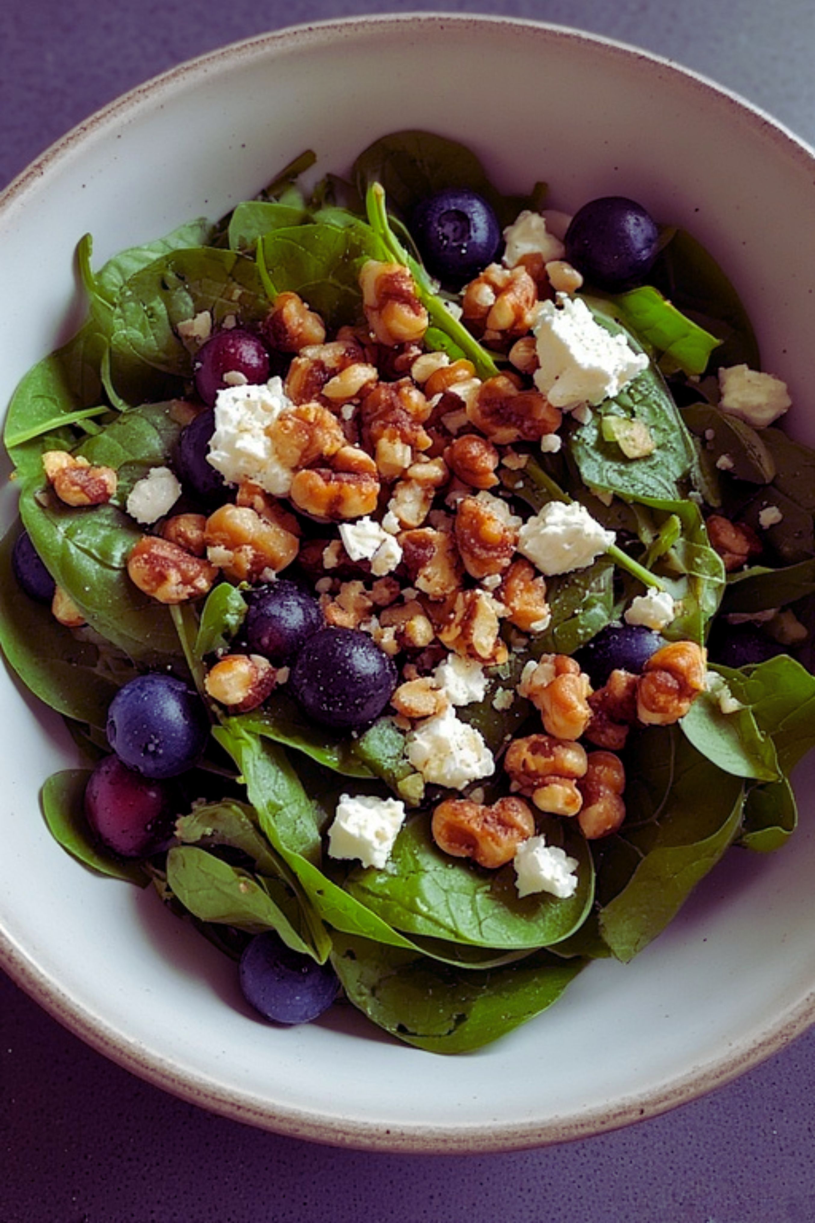Bláberja og valhnetusalat (Blueberry Walnut Salad)