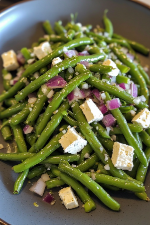 Græn baun og feta salat (Green Bean Feta Salad)