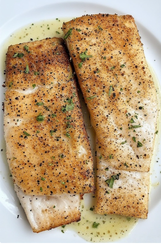 Steikt ýsa (Pan-Fried Haddock)