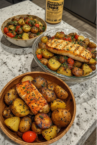 Þorskur með kartöflusalati (Cod with Potato Salad)