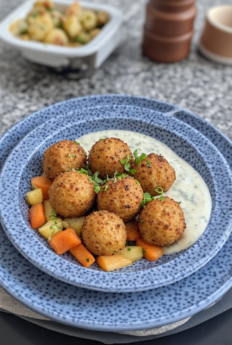 Fiskibollur í sósu (Fish Balls in Sauce)