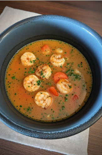 Rækju- og tómatasúpa (Prawn and Tomato Soup)