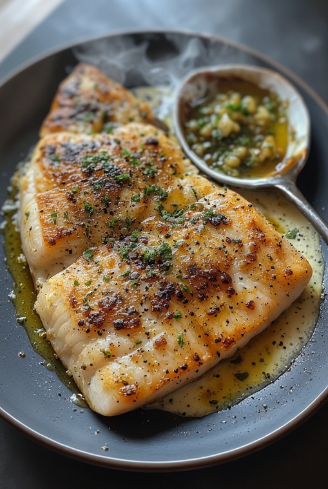 Ýsa með hvítlaukssmjör (Haddock with Garlic Butter)