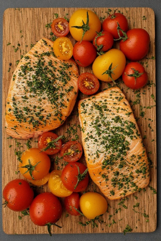 Lax og tómatar (Salmon and Tomatoes)