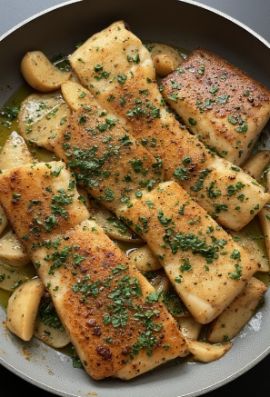 Þorskur með hvítlauk (Cod with Garlic)