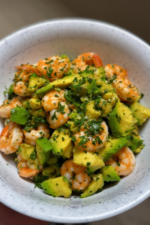 Rækjur með avókadó (Prawns with Avocado)